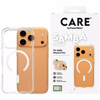 CARE by PanzerGlass Modes Samba apvalks ar baltu Magnētisko iPhone 17 Pro - Caurspīdīgs