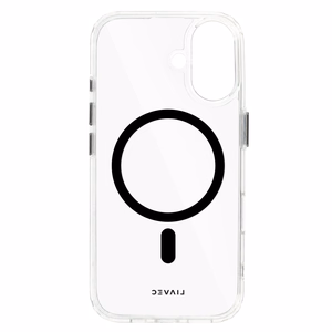 Liavec Spīdīgs Magnētiskais Caurspīdīgs viedtālruņa apvalks Iphone 16 melna
