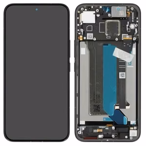Oriģināls melns Xiaomi Poco X8 Pro Max 5G displeja modulis ar skārienpaneli un rāmi (servisa iepakojums)