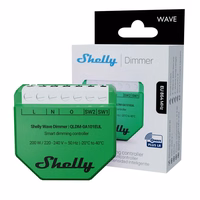 Shelly Wave Dimmer EU LR Smart Dimming Controller zaļš