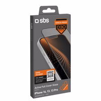 SBS rūdītais stikls D30 ar rāmi iPhone 13 / 13 Pro / 14