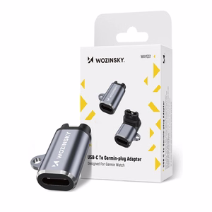 Wozinsky WAYGS1 USB-C adapteris Garmin viedpulkstenim - pelēks