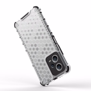 Honeycomb viedtālruņa apvalks Xiaomi Redmi Note 12 5G / Poco X5 5G bruņu hibrīda apvalks melns