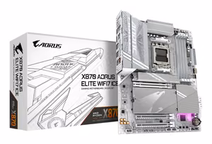 Gigabyte X870 AORUS ELITE WIFI7 ICE материнская плата AMD Ryzen 9000 DDR5 8200MHz 3xPCIe 5.0 Wi-Fi 7 2.5GbE USB 4