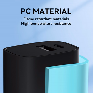 Wozinsky WGWCB USB-A USB-C 20W sienas lādētājs - melns