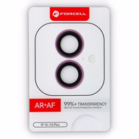 Forcell Premium rūdīts kameras lēcas stikls – iPhone 16 / 16 Plus, rozā