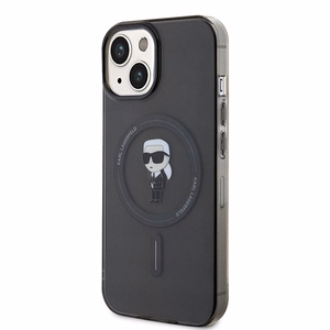 Karl Lagerfeld IML Ikonik MagSafe apvalks iPhone 15 - melns