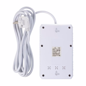 Maclean MCE393 W – power strip, 4 sockets + 3×USB, 110–240 V AC, 50/60 Hz, 2.1 A, up to 2500 W, 3 m, white
