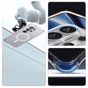 Spigen Ultra Hybrid Mag MagSafe maciņš priekš Samsung Galaxy S26 Ultra caurspīdīgs un balts