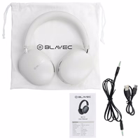 Blavec Virs ausīm Bluetooth Austiņas BO-13 Bass Aceonix ANC (BO13-W) baltas