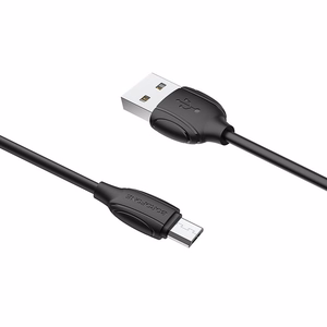 USB kabelis Borofone BX19 USB-A uz MicroUSB 1,0 m melns