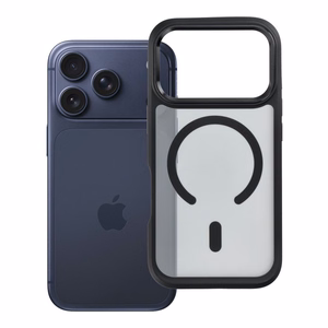 Aizsargvāciņš ierīcei iPhone 18 Pro / 17 Pro: Forcell F-Protect Smoke Hybrid Premium, saderīgs ar MagSafe, krāsa – melna
