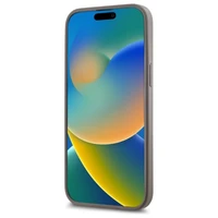 DKNY Ādas rūtainais mono raksts Magnētiskais viedtālruņa apvalks iPhone 14 Pro Max - bēša