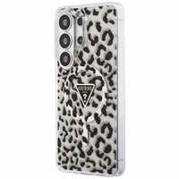 GUESS maciņš for SAMSUNG S26 Ultra GUHMS26LHLEGTGLK (Magnetic IML Leopard Print Triangle) melns
