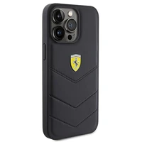 Ferrari dygsnots metāla logotipa apvalks iPhone 15 Pro Max – melns