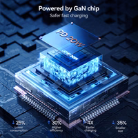 Joyroom JR-TCG08 GaN 20W Power Delivery sienas lādētājs - balts