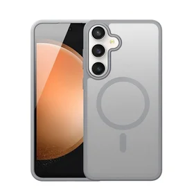 DUX DUCIS apvalks YIND saderīgs ar Magnētisko SAMSUNG S25 FE pelēks