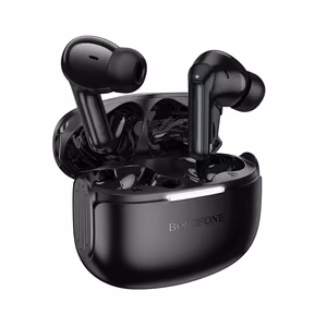 Borofone TWS Bluetooth наушники FQ9 Plus Peaceful ANC+ENC черные