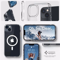 Spigen Ultra Hybrid Magnētiskais apvalks ar MagSafe iPhone 14 - caurspīdīgs/balts