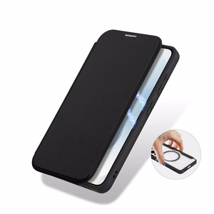 Dux Ducis Skin X Pro MagSafe saderīgs maka maciņš priekš Samsung Galaxy S26 Plus melns