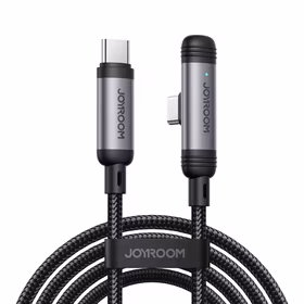 Joyroom S-A56 EnjoyX sērijas 90° USB-C - USB-C kabelis 60W 1.2m - melns