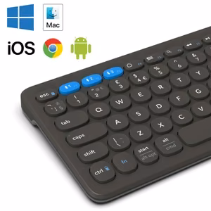 ZAGG Pro Keyboard Mid Size-ogļu pelēka-Nordic (bezvadu uzlāde uz paliktņa)