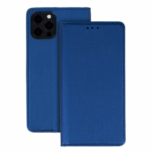 Smart Book MAGNET viedtālruņa apvalks IPHONE 12 PRO MAX (m) - zils (m)