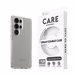 CARE by PanzerGlass Flagship Urban Combat viedtālruņa apvalks Samsung Galaxy S25 Ultra - caurspīdīgs