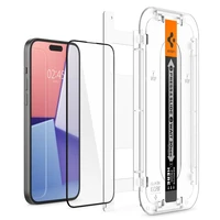 Spigen Glas.tR EZ Fit FC rūdītais stikls iPhone 15 Plus - melns
