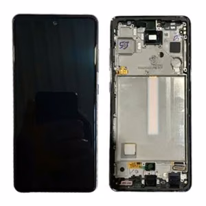 LCD экран Samsung A525 / A526 A52 4G / 5G 2021 с тачскрином с рамкой Awesome White Оригинал (сервисная упаковка)