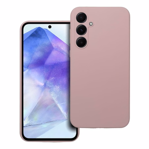 Silikona viedtālruņa apvalks 2mm SAMSUNG A55 5G smilšu rozā