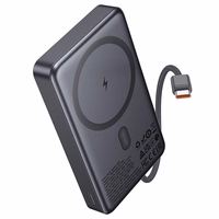 Ārējā baterija Power Bank Hoco Q44 20W Magnetic 10000mAh melna