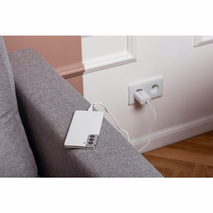 FORCELL F-ENERGY TFK-TC-25WPD ceļojumu lādētājs Type C + kabelis Type C uz Type C PD Q.C 3A 25W balts