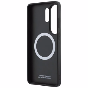 BMW Perforated Stripe Logo MagSafe Maciņš for Samsung Galaxy S26 Ultra - pelēks
