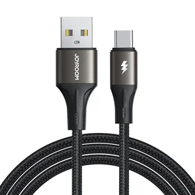 USB kabelis Joyroom SA25-AC3 USB uz USB-C 3A 2,0 m melns