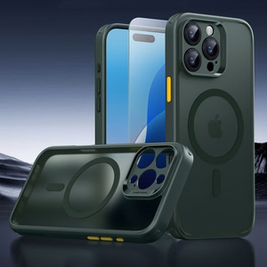 ESR Klasisks Pro komplekts Halolock Magnētiskais iPhone 16 Pro Max viedtālruņa apvalks - zaļš (m)