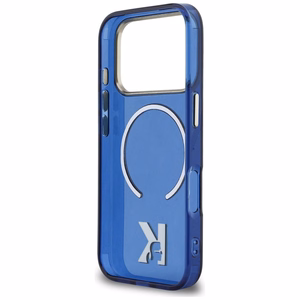 Karl Lagerfeld IML K Head Logo MagSafe Case for iPhone 17 Pro Max - Blue