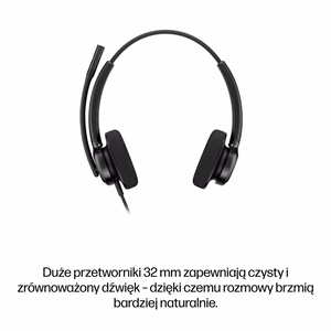 HP Poly Mission 425 USB vadu austiņas ar mikrofonu