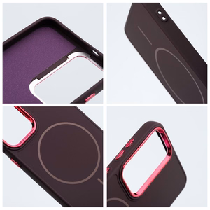 Case for Samsung A27 Frame Mag Cover compatible with MagSafe purple