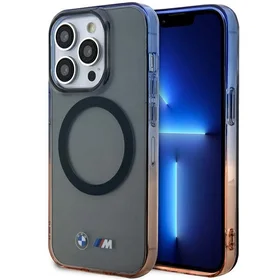 Apvalks BMW BMHMP14LHTGE iPhone 14 Pro 6.1" pelēks/pelēks cietais apvalks Gradients Buferis MagSafe