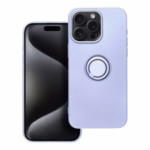 Case for iPhone 15 PRO MAX Silicone Ring purple
