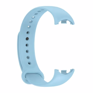 SILIKONA SIKSNIŅA MI BAND 8/M8 (9). GAIŠI ZILA