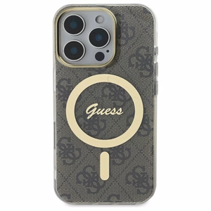 Guess IML 4G MagSafe futrālis iPhone 16 Pro - brūns