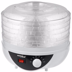 GreenBlue GB195 – pārtikas žāvētājs ar 5 paplātēm, 250 W