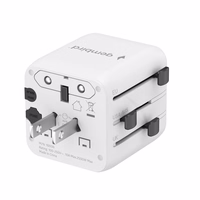 Gembird TPA-INT-01-W Universal travel power adapter, balts