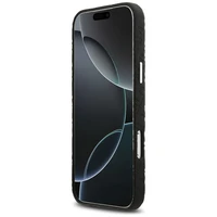 Karl Lagerfeld FW reljefs Karl MagSafe viedtālruņa apvalks iPhone 17 Pro Max – melns