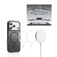 Rock Guard Touch Matte Sērijas Magnētiskā Apvalks Iphone 17 Pro Max - melns (metāla objektīva rāmis)