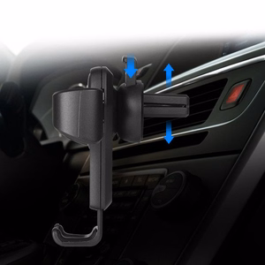 Auto turētājs H01 melns gravitācijas turētājs ventilācijas režģim