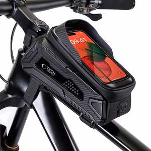 Tech-Protect V2 velosipēda soma ar vietu telefonam 1.2 l - melna