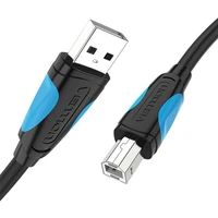 USB 2.0 A uz USB-B printera kabelis Vention VAS-A16-B100 1m melns